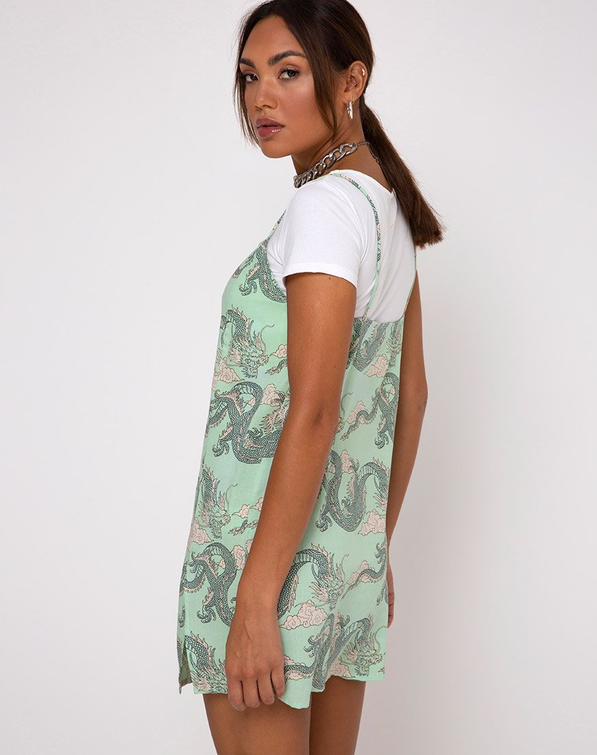 Afbeelding van Datista Jurk in Chinese Draak Neo Mint