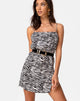 Afbeelding van Datista Slip Dress in Classic Zebra