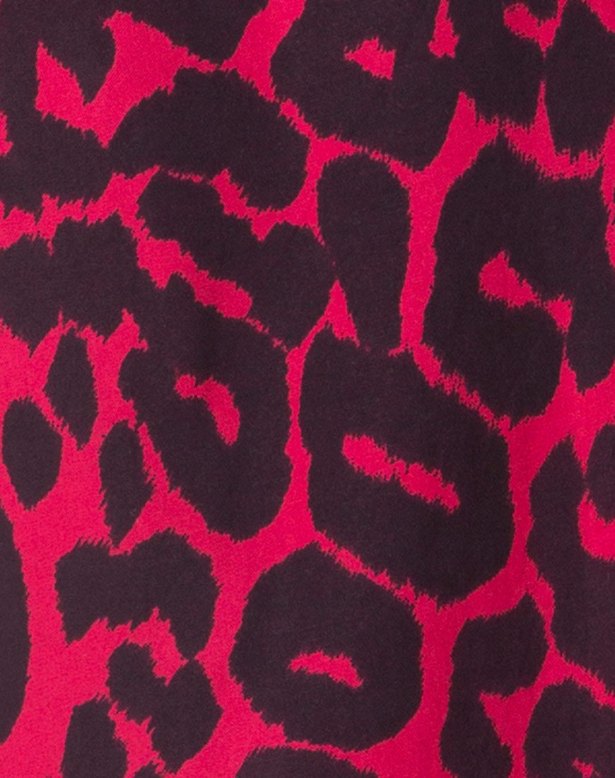Afbeelding van Datista Jurk in Oversized Jaguar Rood