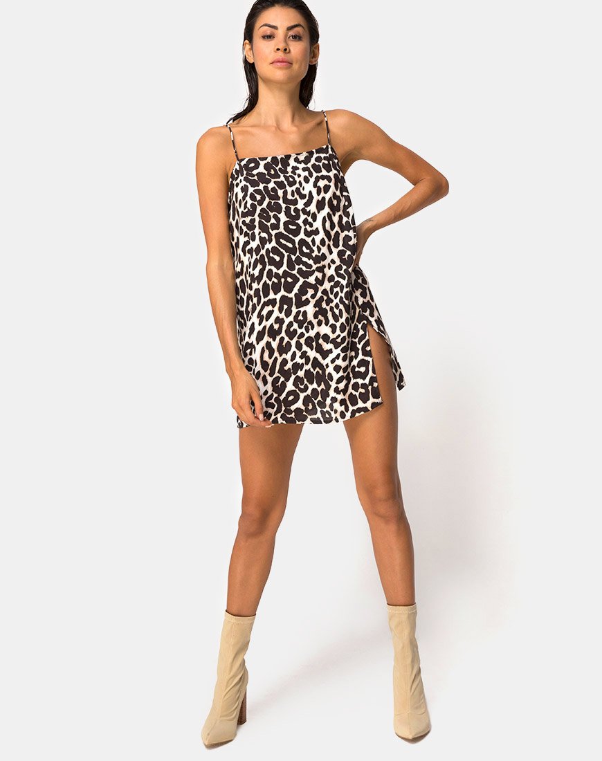 Afbeelding van Datista Slip Dress in Oversize Jaguar
