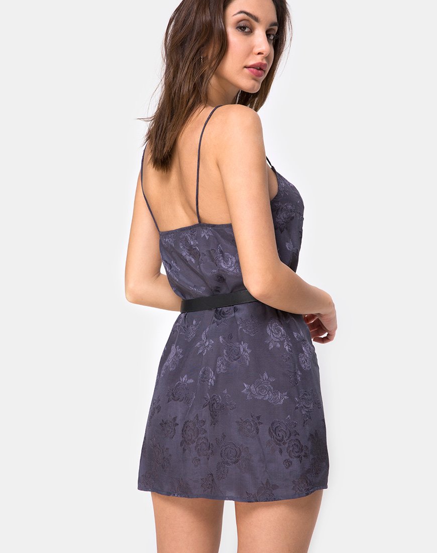Afbeelding van Datista Slip Dress in Satin Rose Grey