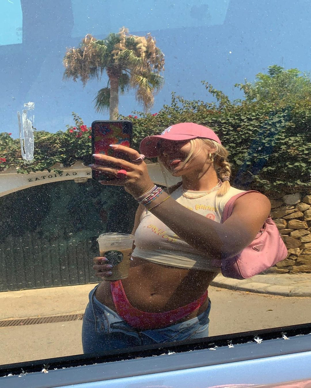 Gimon Crop Top in Botercrème Running Away