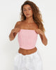 Afbeelding van Den Bandeau Top in Gingham Roze