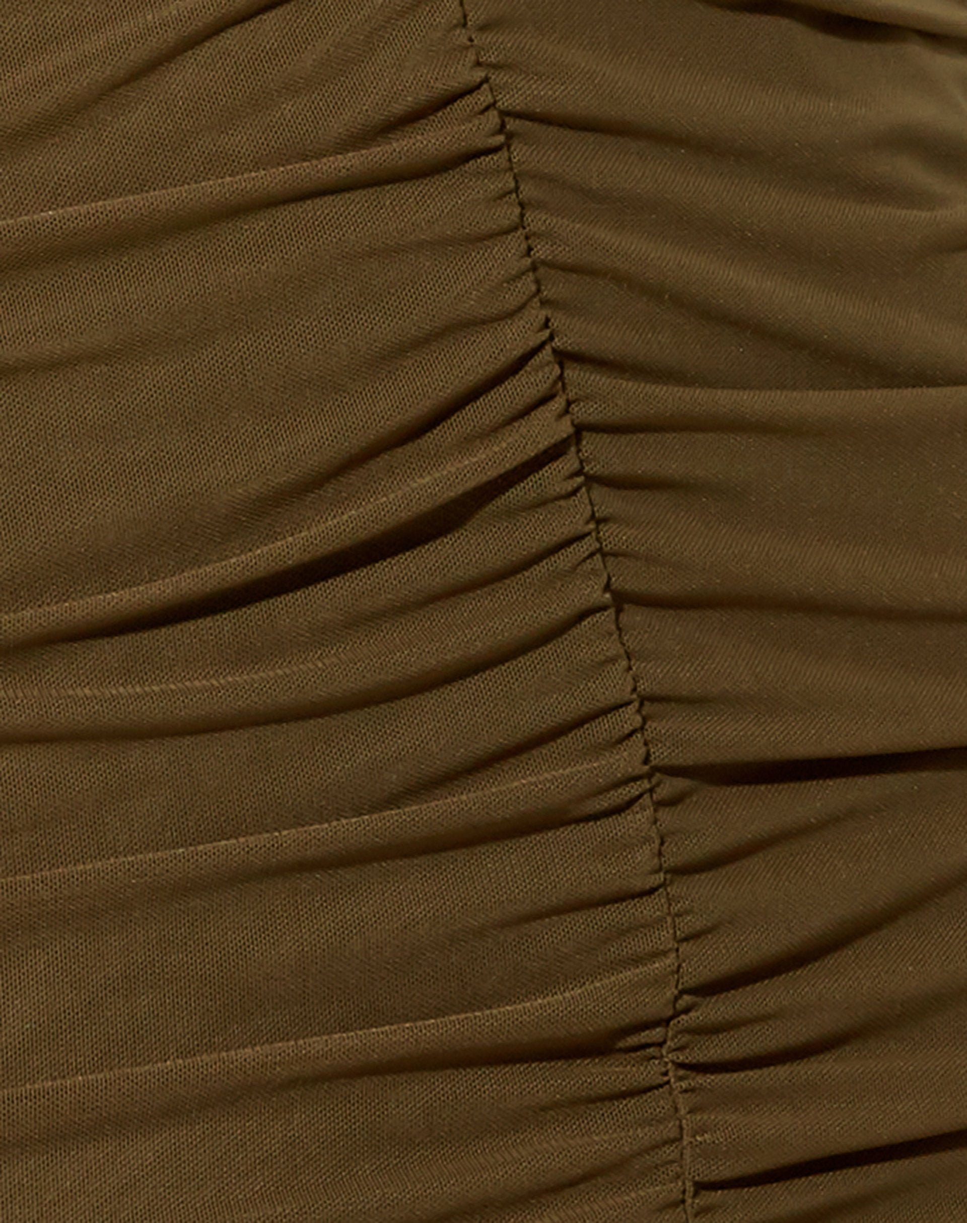 Afbeelding van Denila Bodycon Jurk in Mesh Khaki Groen