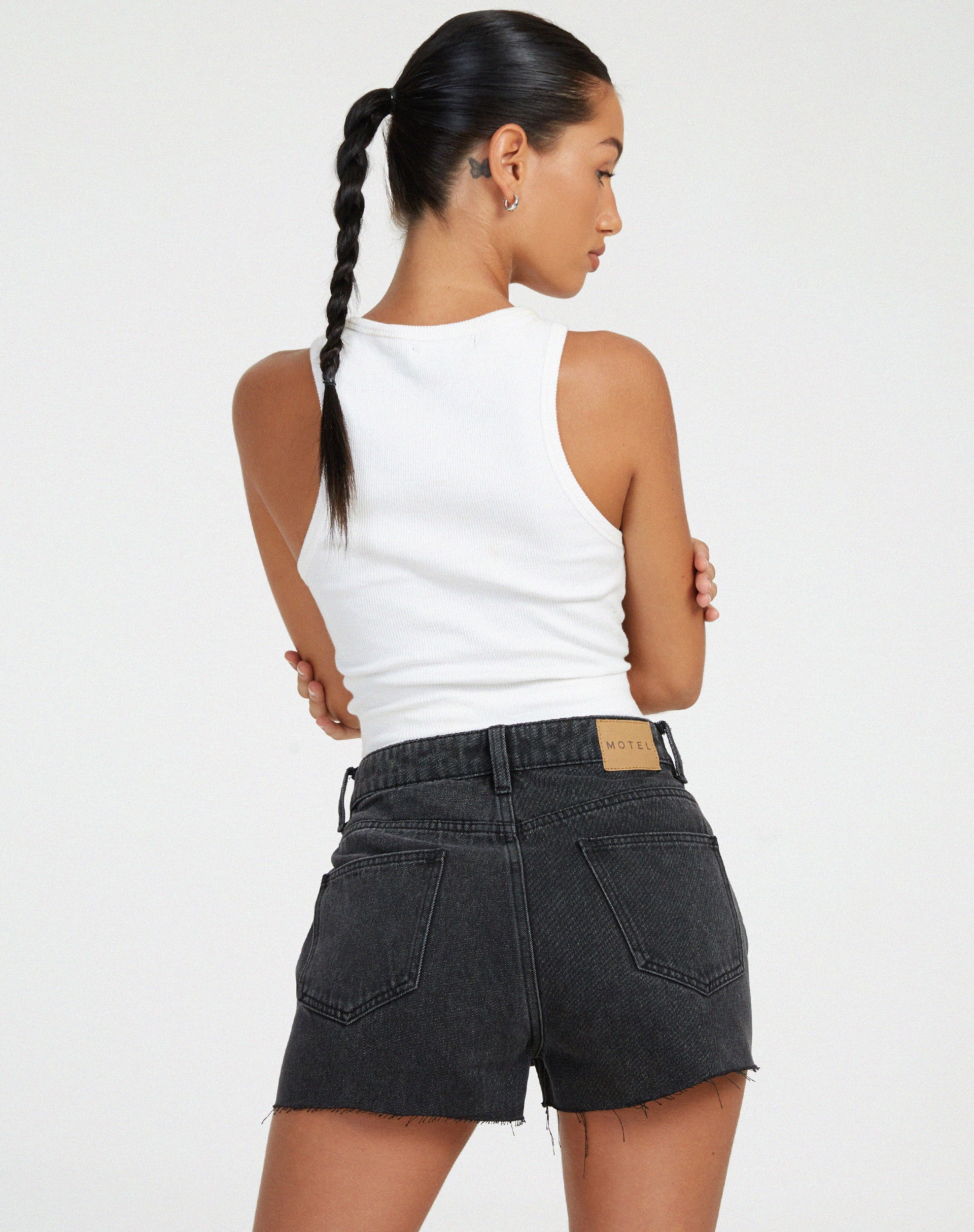 Afbeelding van Denim Short in Black Wash