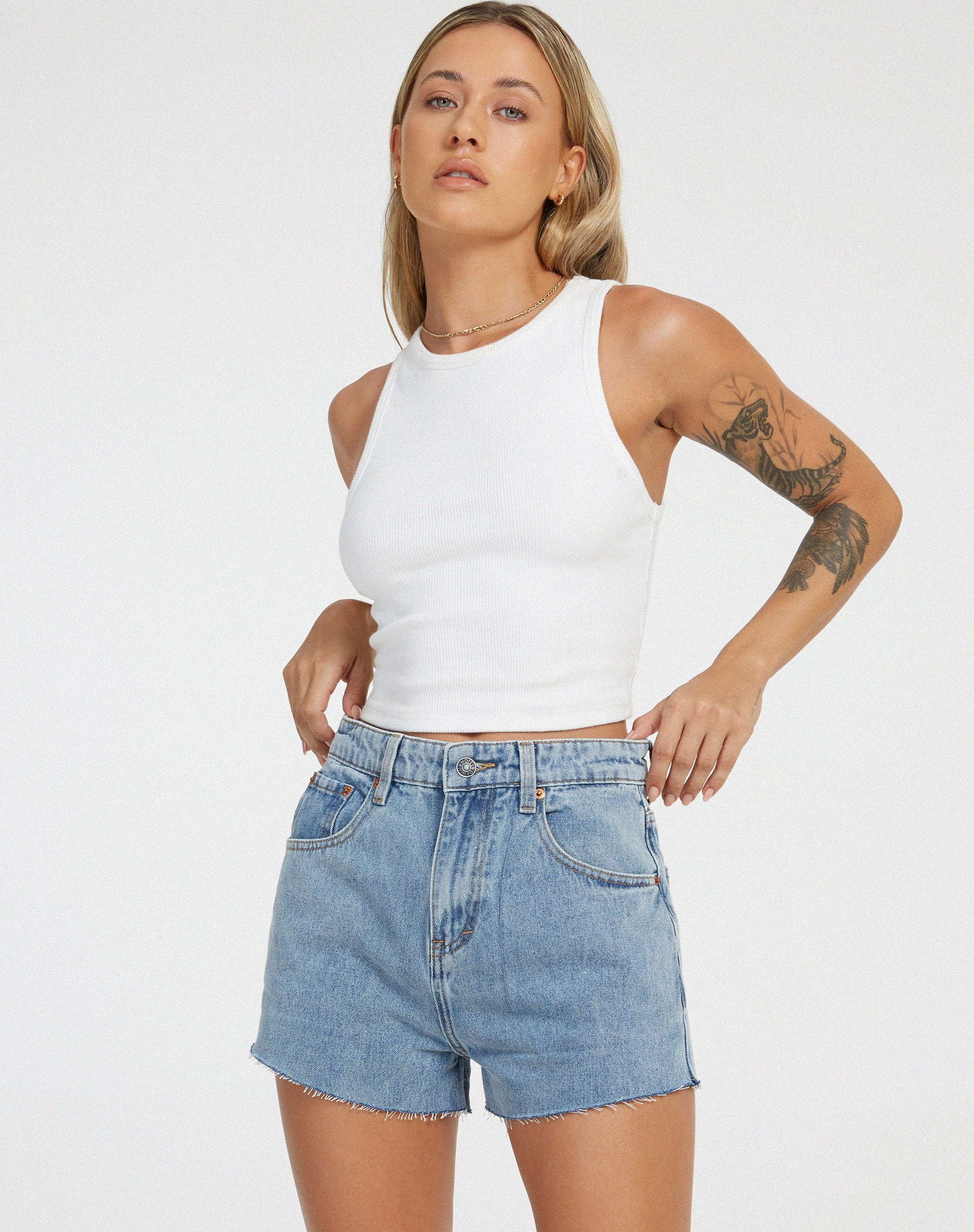 Afbeelding van Denim Shorts in Light Wash