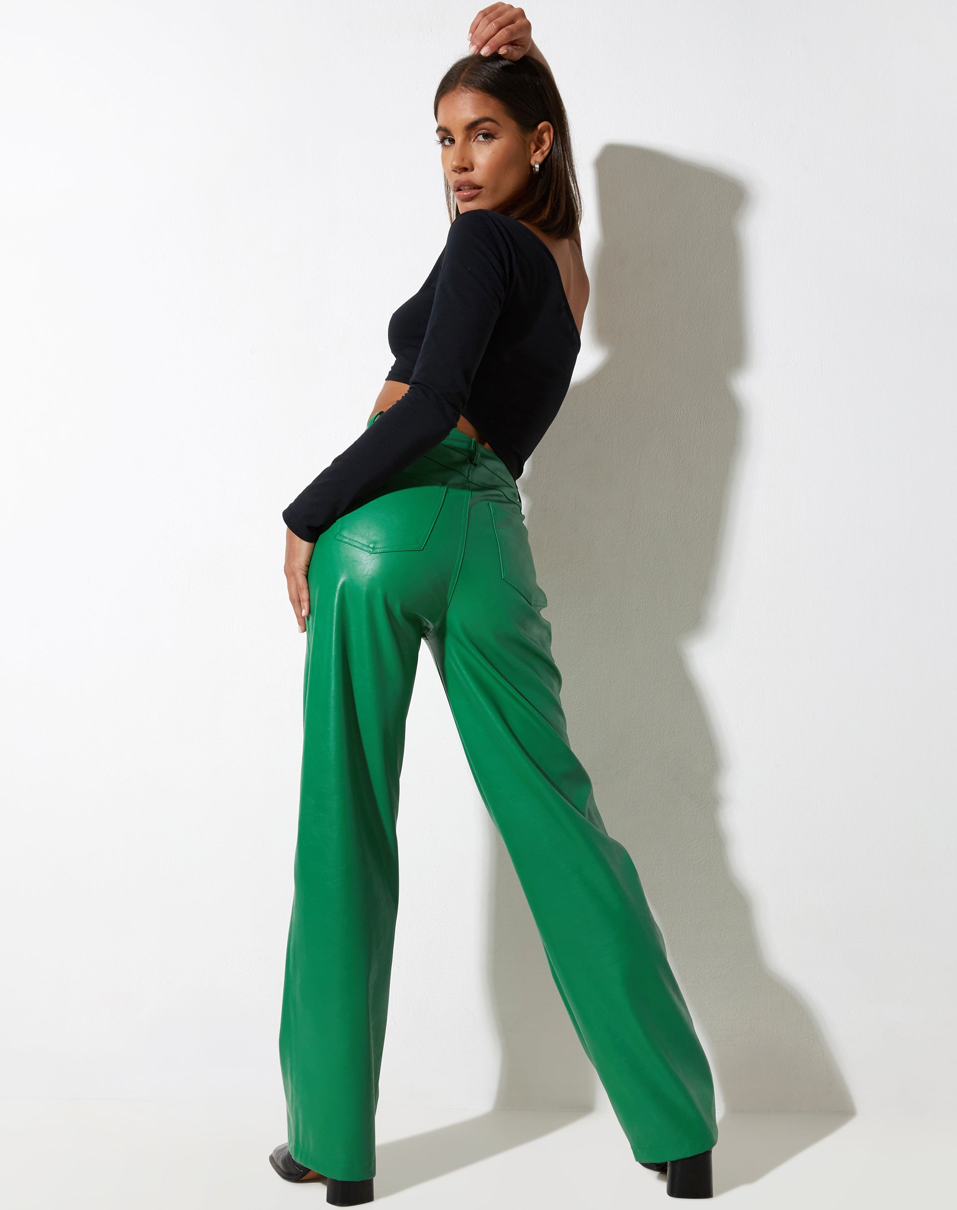 Afbeelding van Zoka broek in Pu Kelly Green