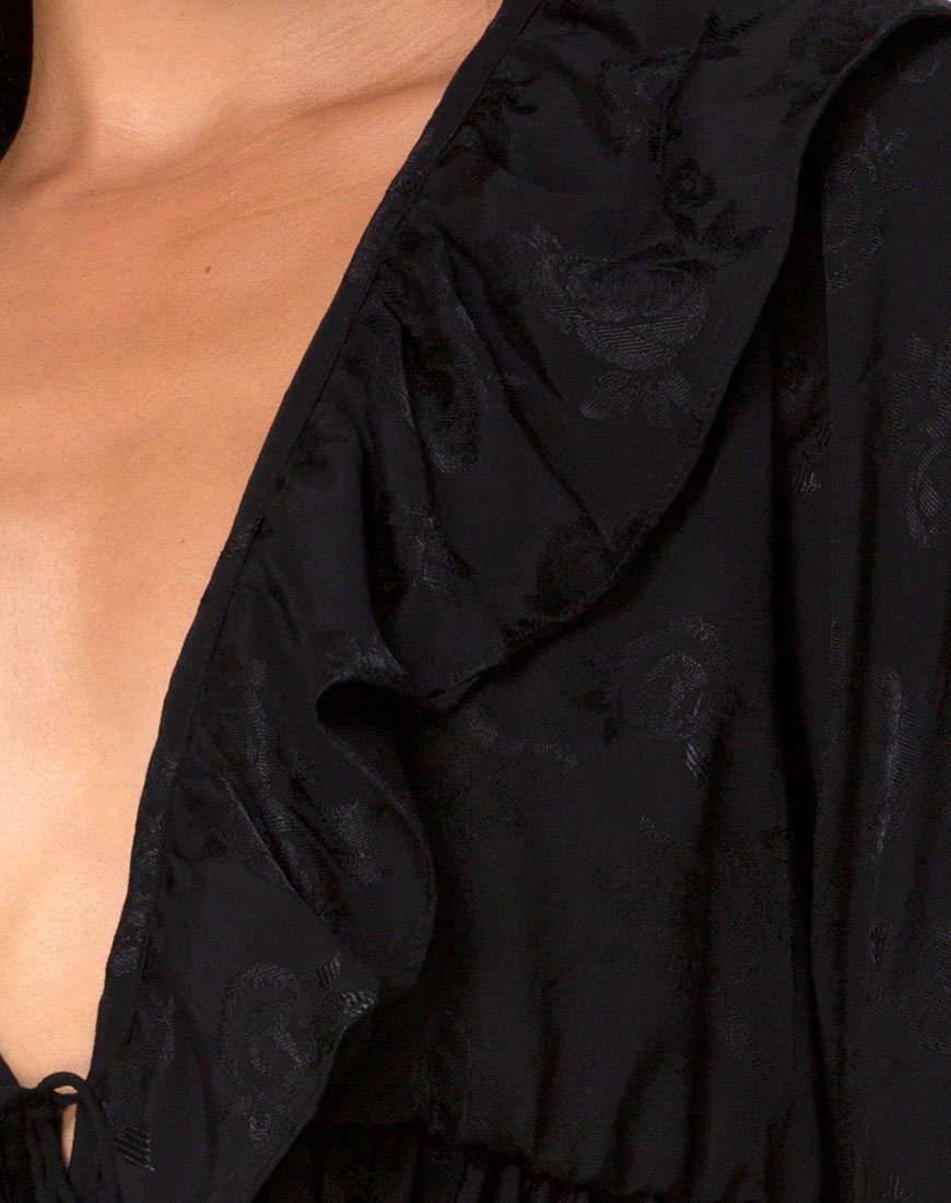 Afbeelding van Diar Top in Satin Rose Zwart