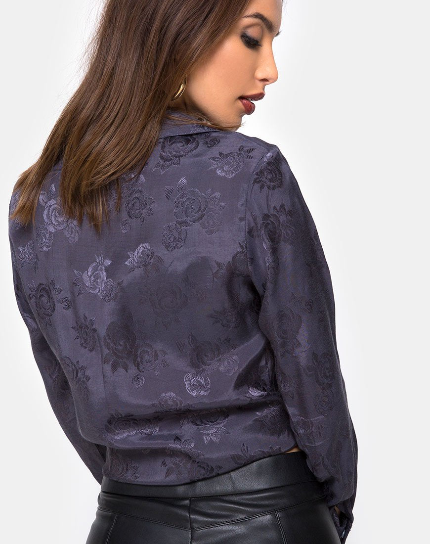 Afbeelding van Dimaris Shirt in Satijn Grijs Roos