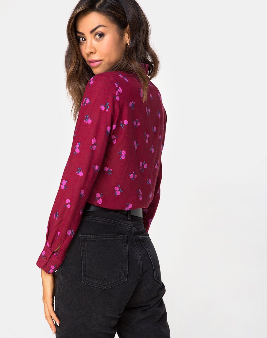 Dimaris Shirt in Magenta Roze