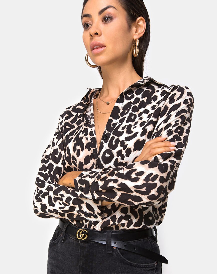 Dimaris Overhemd in Oversized Jaguar