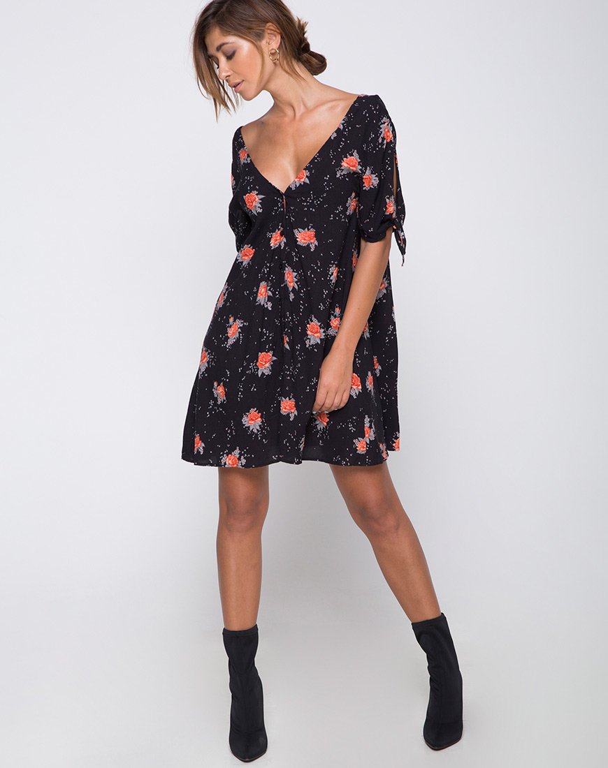 Afbeelding van Dinda Swing Dress in Midnight Rose