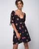 Afbeelding van Dinda Swing Dress in Midnight Rose
