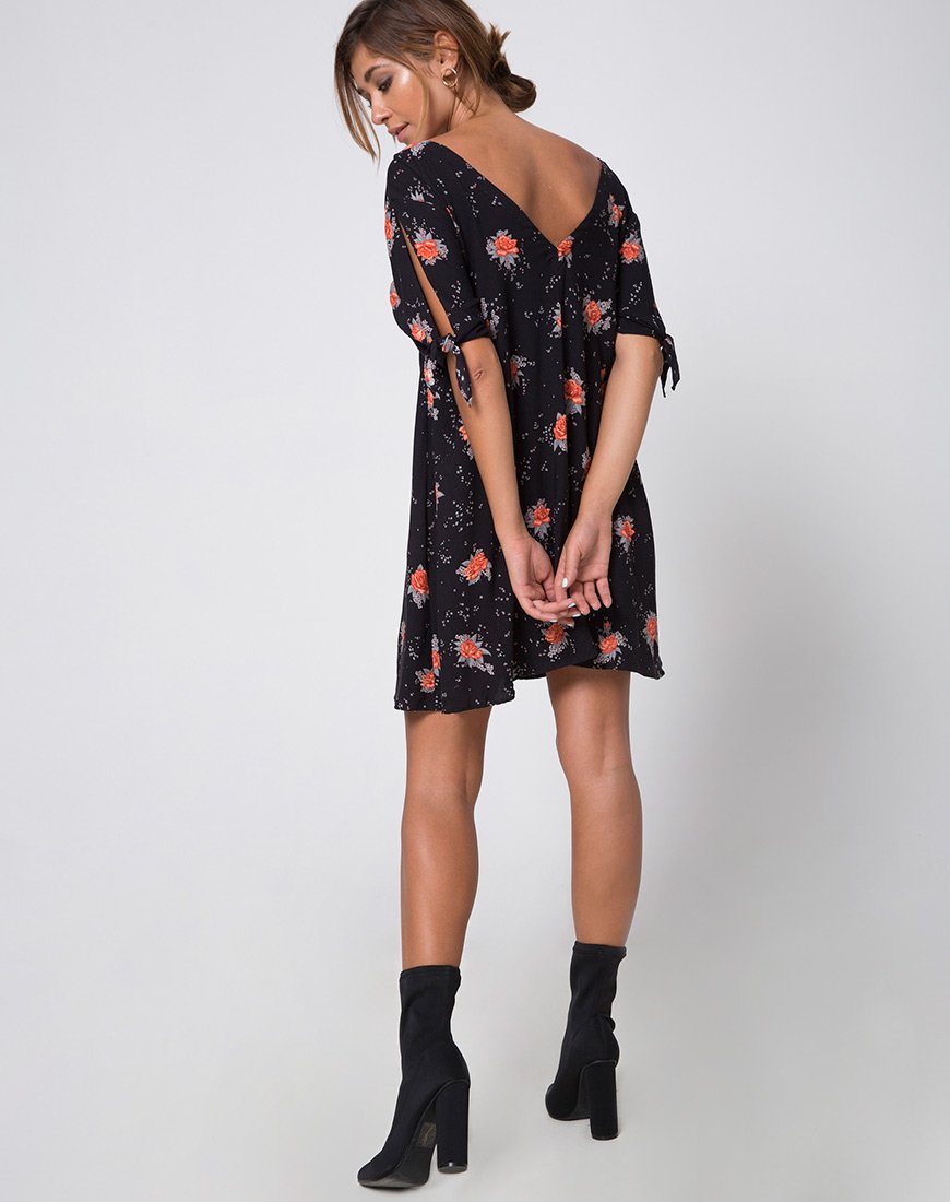 Afbeelding van Dinda Swing Dress in Midnight Rose