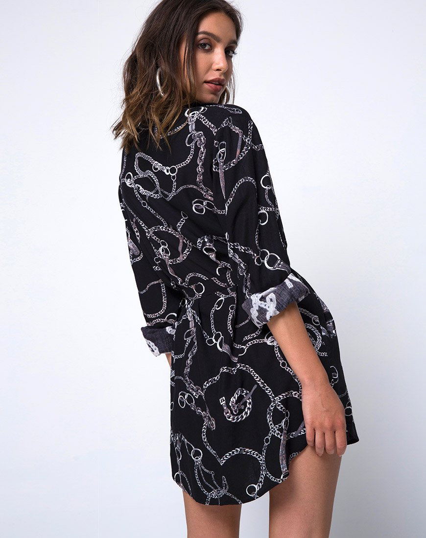 Afbeelding van Dise Shirt Jurk in Ketting
