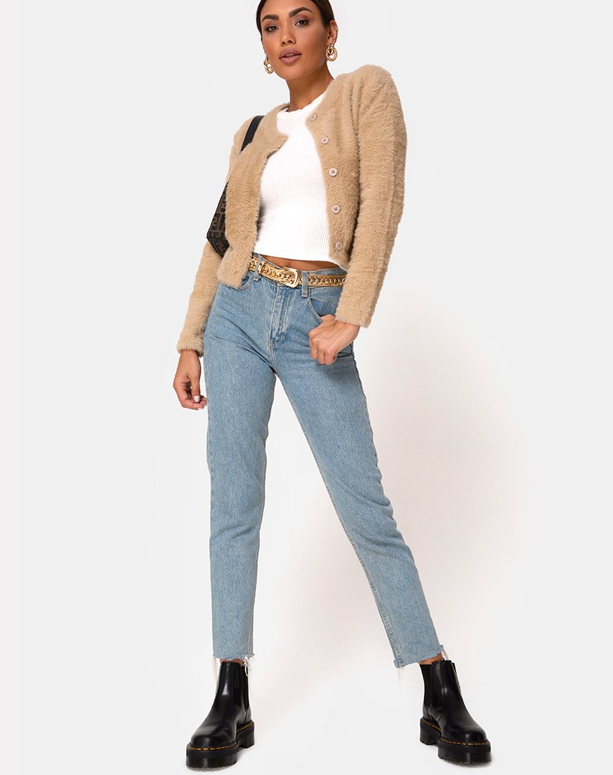 Afbeelding van Doma Vest in Camel Knit