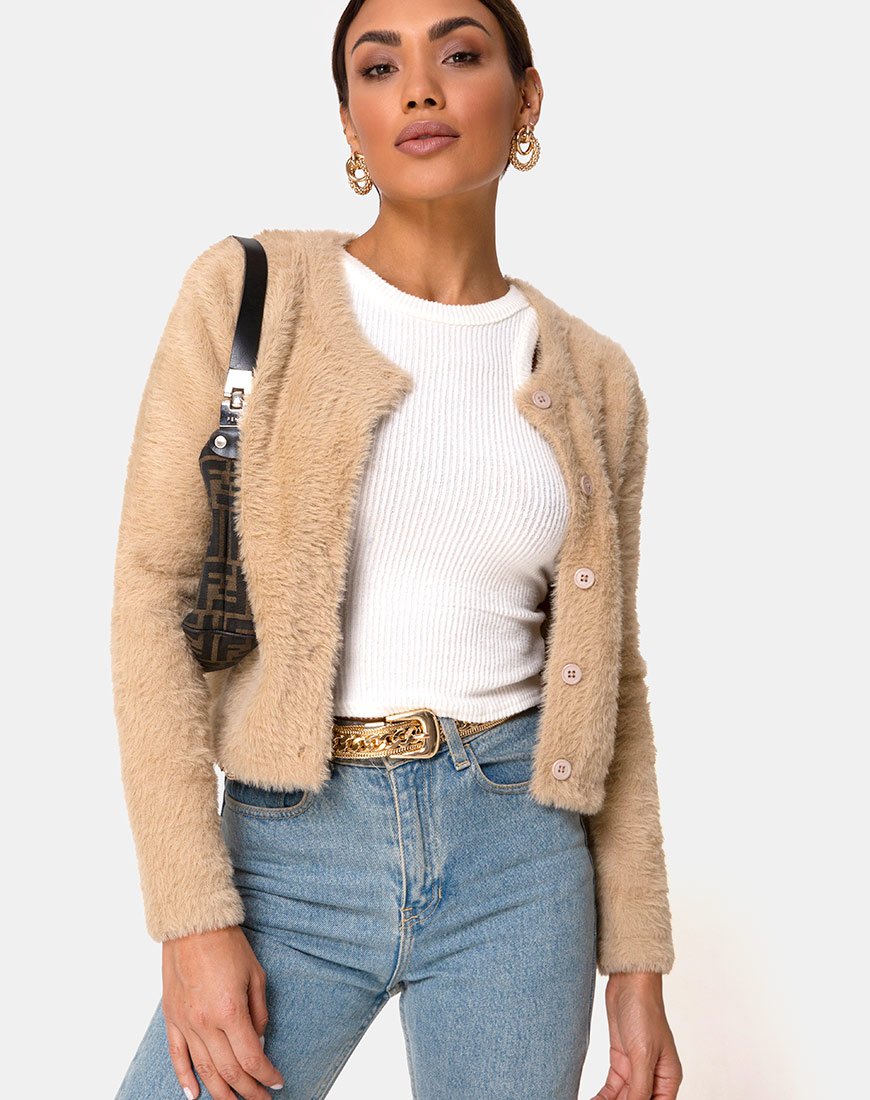 Afbeelding van Doma Vest in Camel Knit