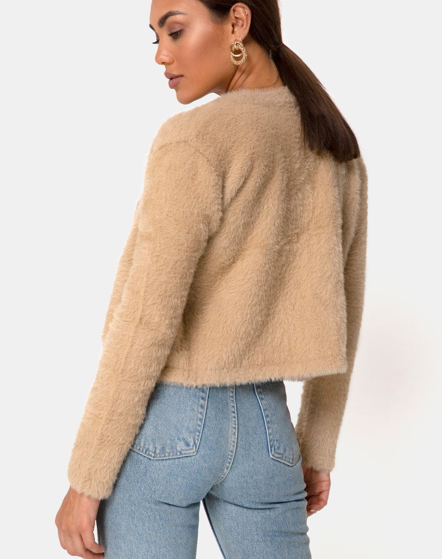 Doma vest in Camel breisel