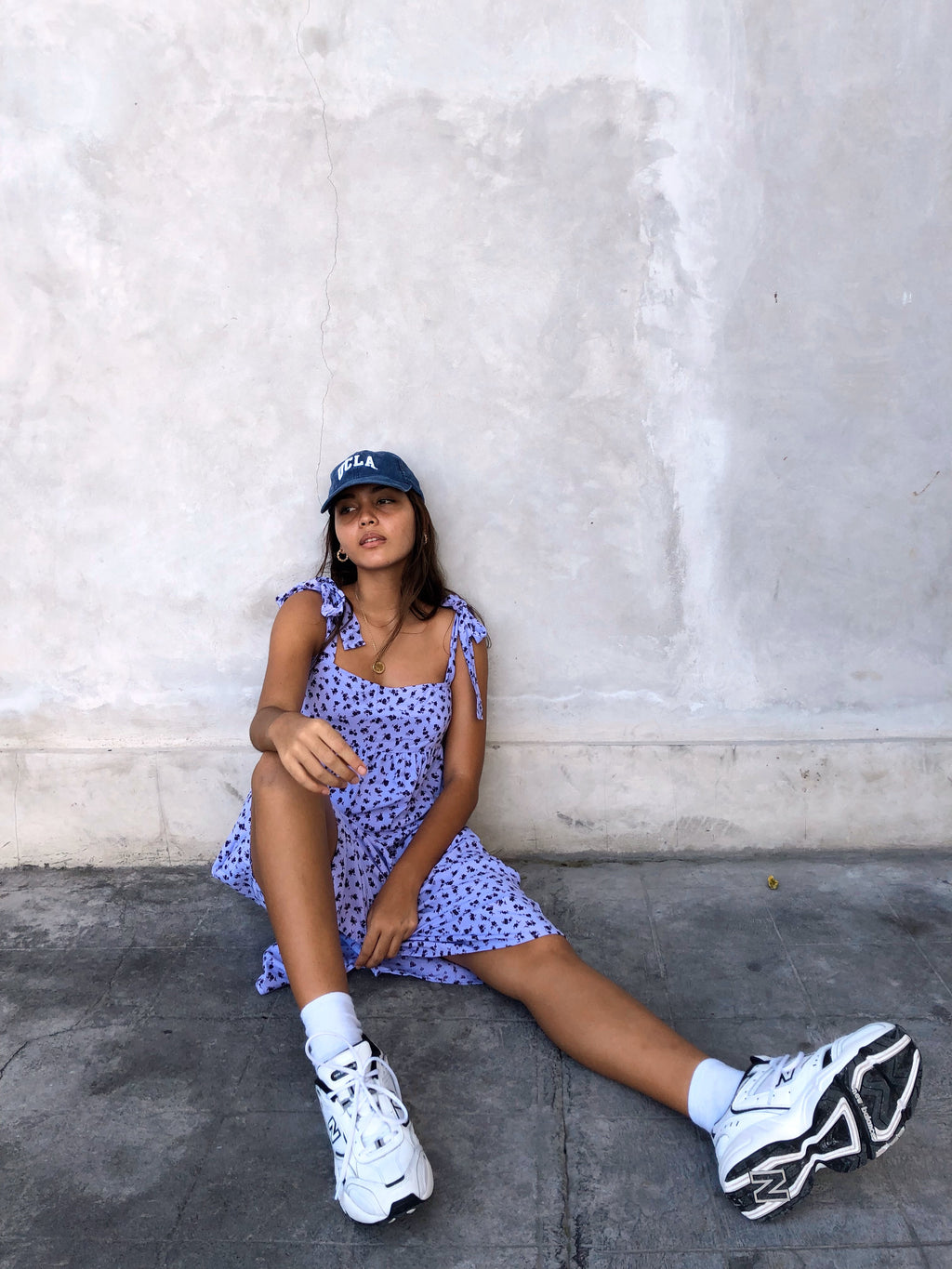 Dorothy Midi Dress in Dainty Daisy Lila