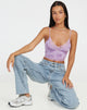 Afbeelding van Dyrana Crop Top in Rose Flock Lilac