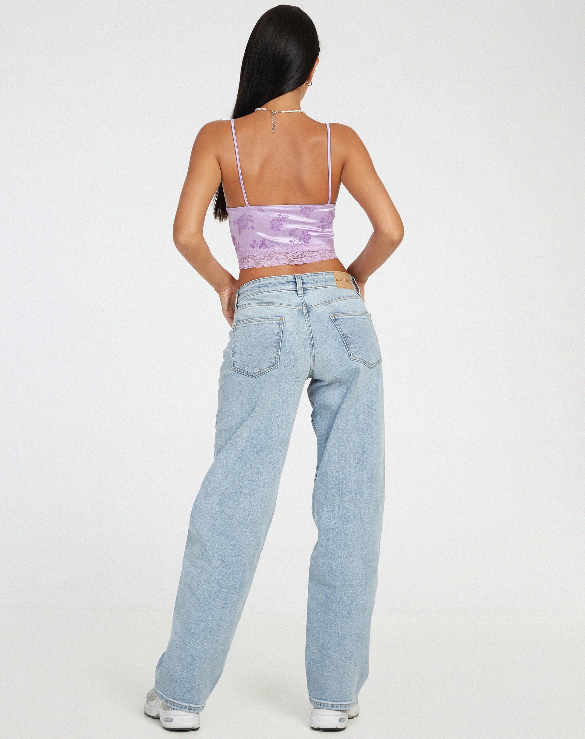 Afbeelding van Dyrana Crop Top in Rose Flock Lilac