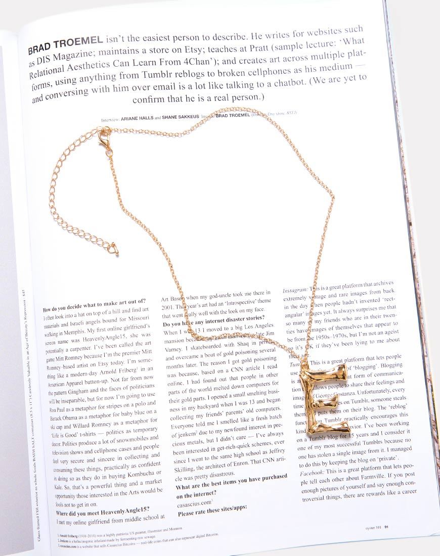 Afbeelding van Ketting in goud Letter E