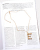 Afbeelding van Ketting in goud Letter E