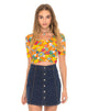 Afbeelding van Eclat Crop Top in Playtime Floral Oranje