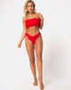 Afbeelding van Effie Bikinibroekje Rood Rib