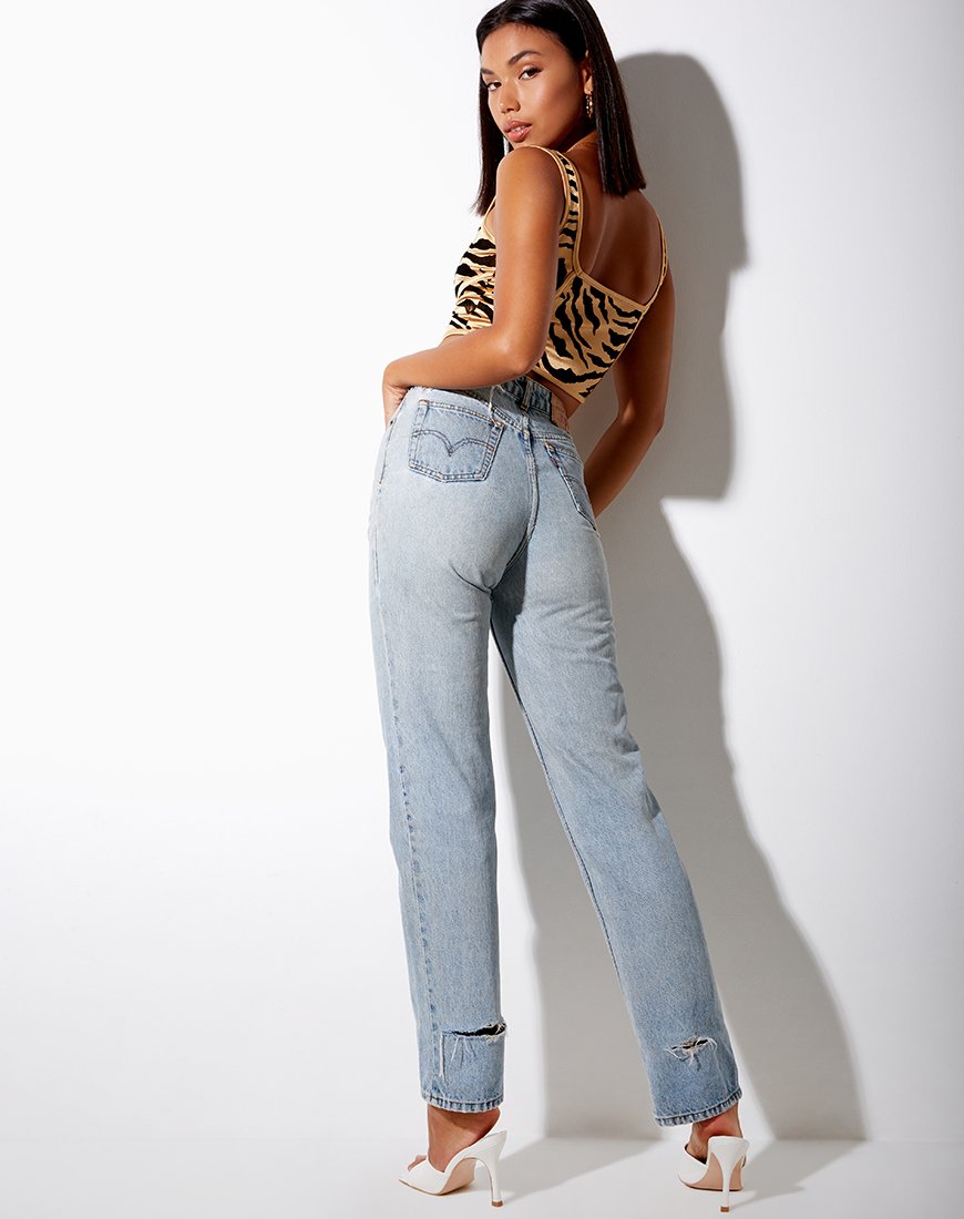 Afbeelding van Elci Corset Top in Tijgergoud
