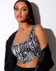 Afbeelding van Elci Corset Top in Zebra Verticaal