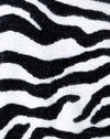 Gebreide zebra zwart-wit