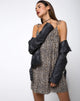 Afbeelding van Elgia Slip Dress in Rar Leopard Bruin