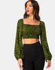 Afbeelding van Elina Top in Cheetah Khaki