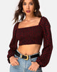 Afbeelding van Elina Top in Dotty Rose Zwart