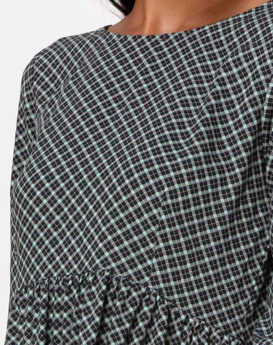 Afbeelding van Ellery Maxi Dress in Check it Out Green