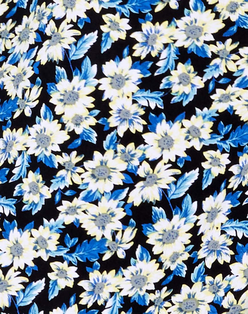 Afbeelding van Elna Babydoll Jurk in Asterblauw