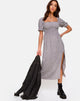 Afbeelding van Eloya Midi Dress in Leopard Daze Grijs