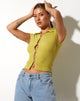 Afbeelding van Elva Shirt in Bubble Jersey Olijfolie