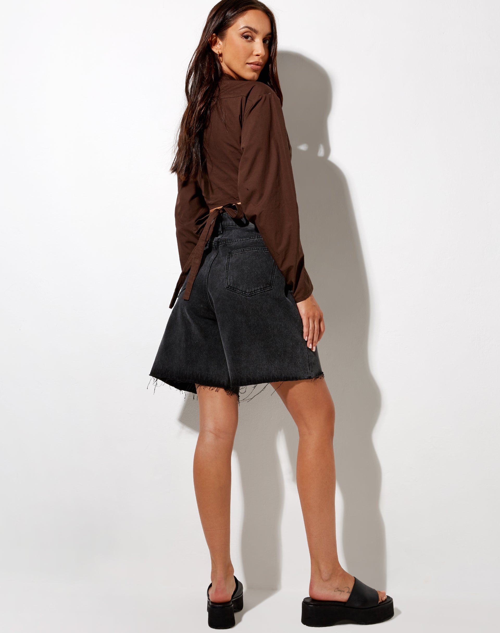 Afbeelding van Elyse Crop Top in Diep Mahonie