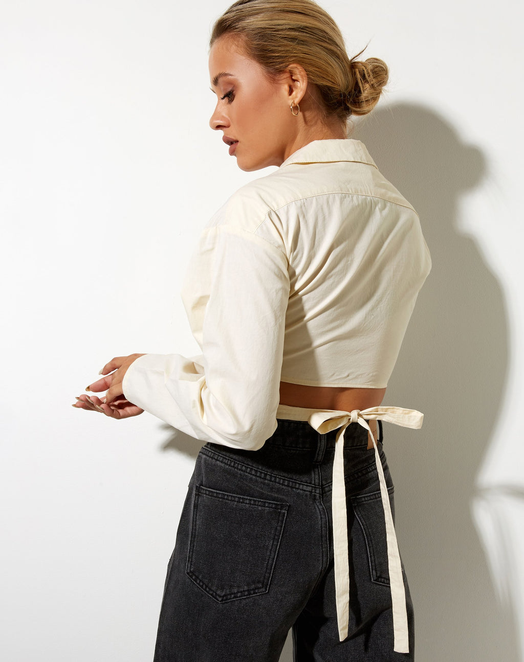 Elyse Crop Top in Botercrème