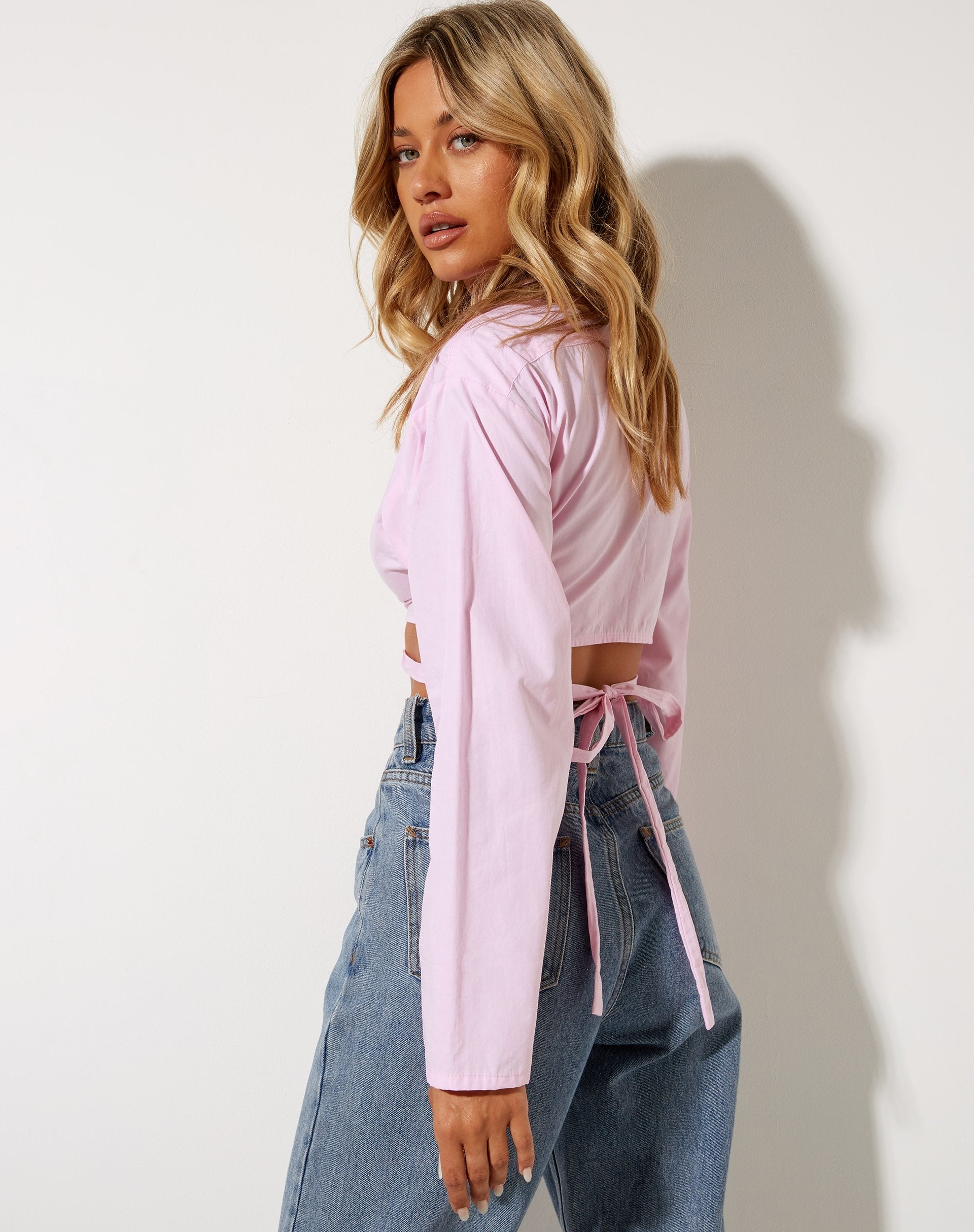 Afbeelding van Elyse Gewatteerde Top in Roze