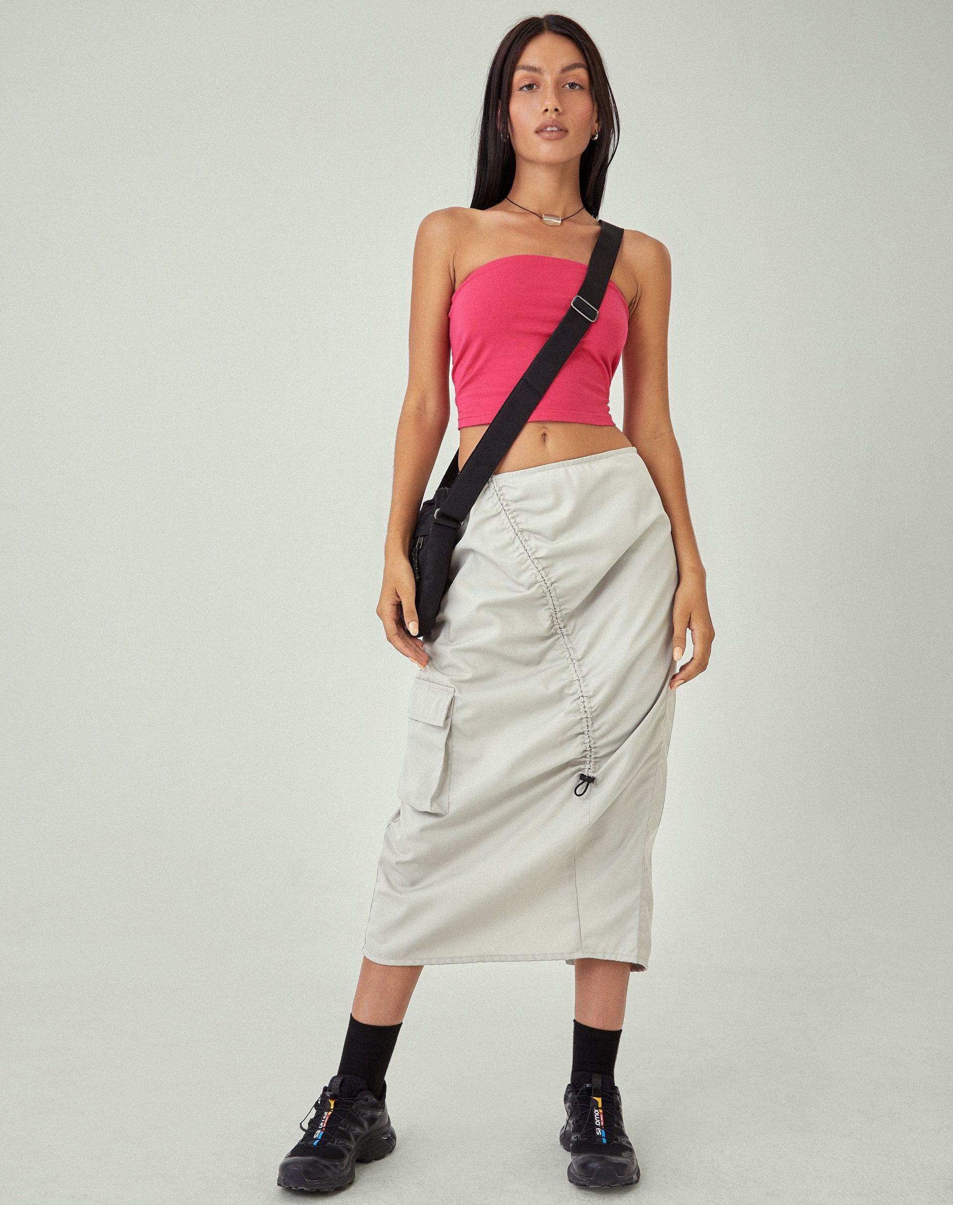 afbeelding van MOTEL X JACQUIE Enore Midi rok in Haver