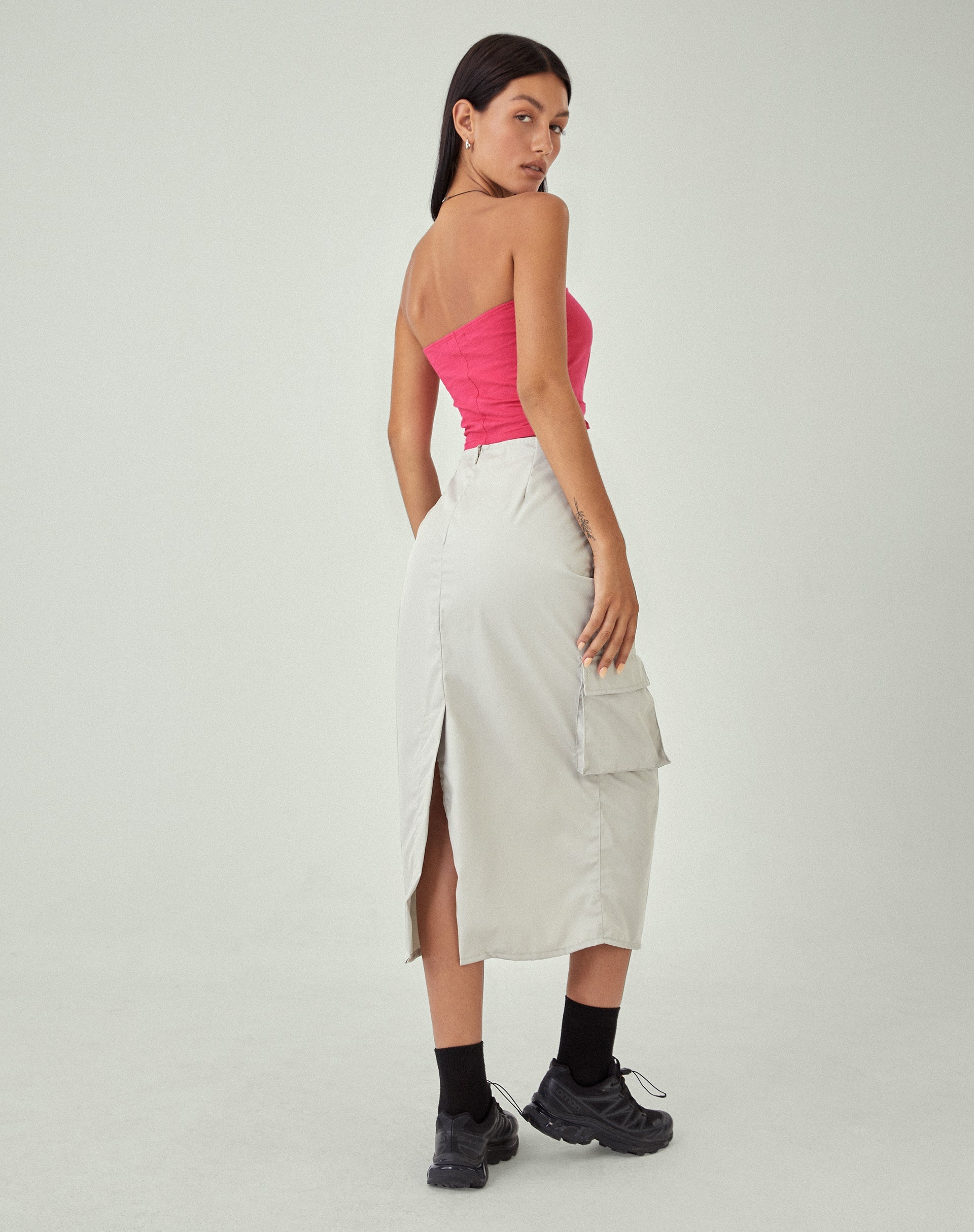 afbeelding van MOTEL X JACQUIE Enore Midi rok in Haver