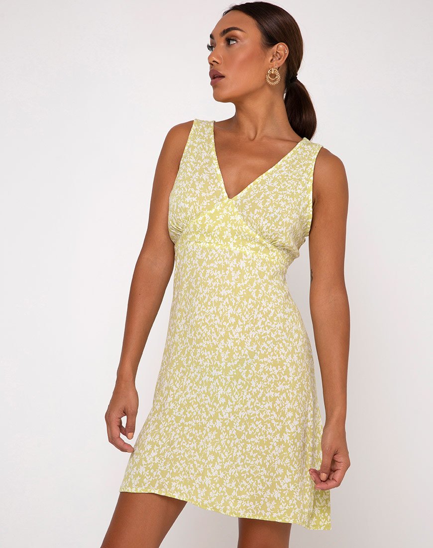 Afbeelding van Enslee Slip Dress in Crinkle Botanic Mint Foam