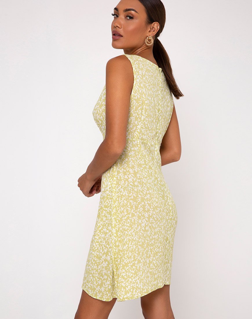 Afbeelding van Enslee Slip Dress in Crinkle Botanic Mint Foam