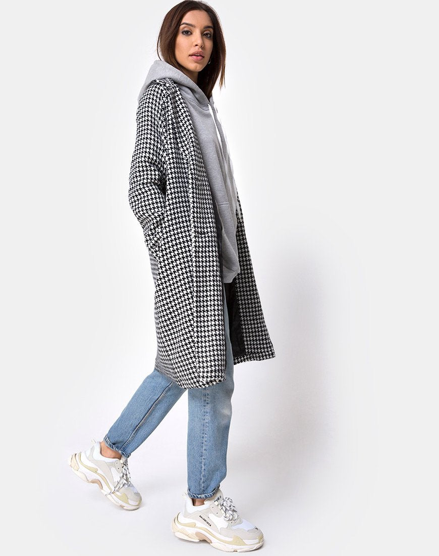 Ernest Jas in Houndstooth Ruit Zwart en Wit