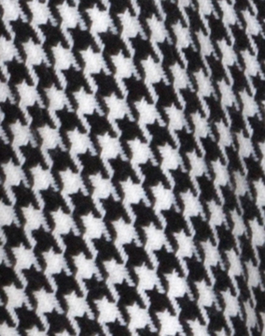Afbeelding van Ernest Coat in Houndstooth Check Zwart-wit