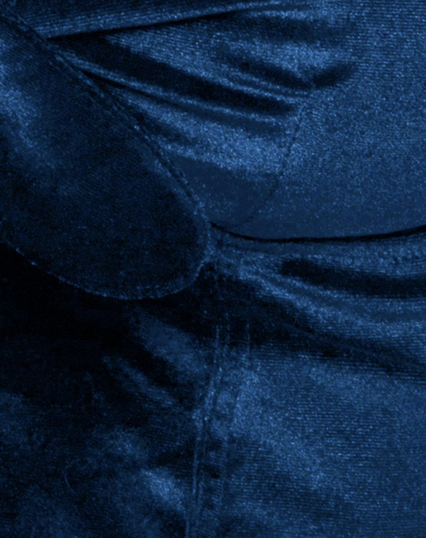 Afbeelding van Ettya Top in Fluweel Navy