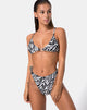 Afbeelding van Evako Bikinitop in Mini Zebra Zwart Crème